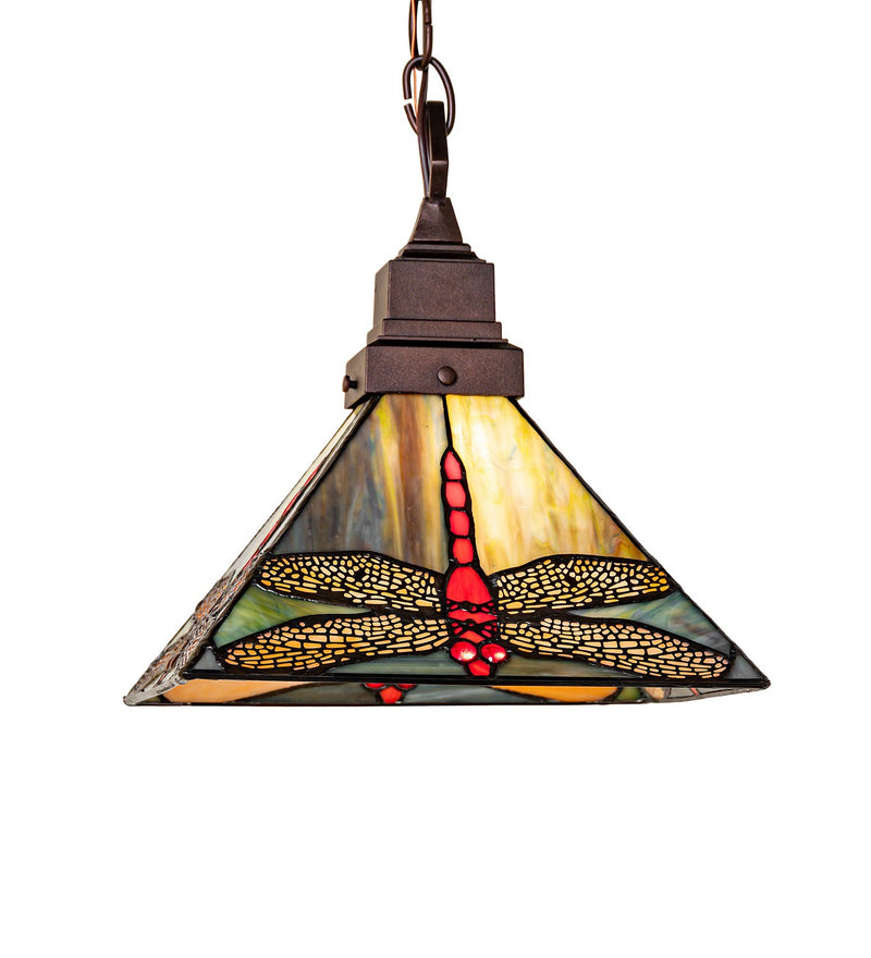 Meyda Tiffany 296965 One Light Pendant, Mahogany Bronze