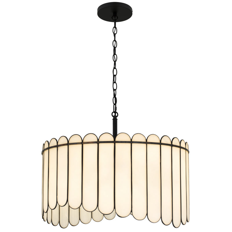 Quoizel ANN2824MBK Four Light Pendant, Matte Black