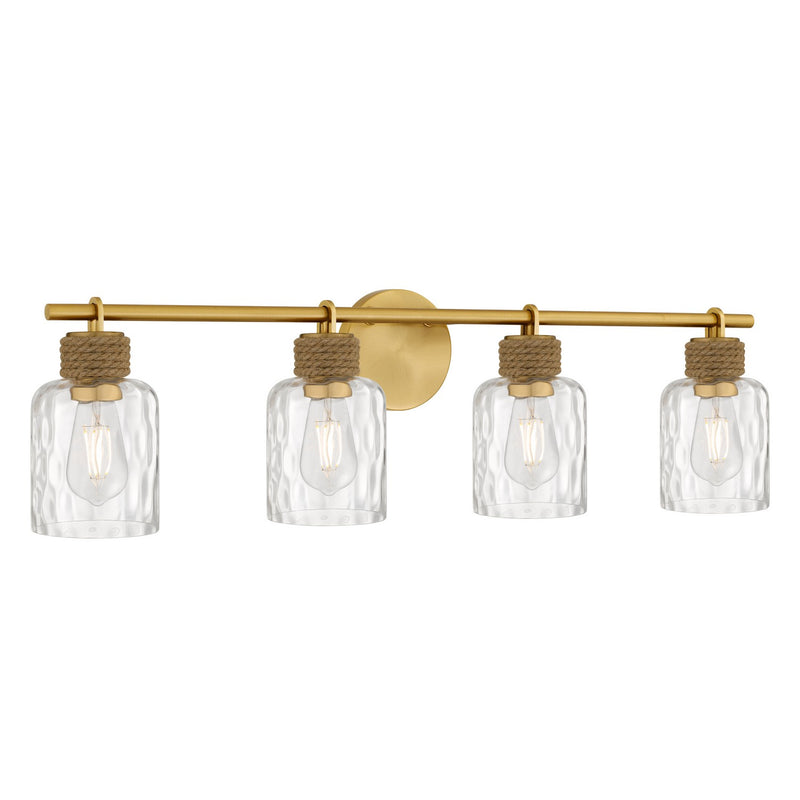Quoizel BTC8634BRG Four Light Vanity, Brushed Gold