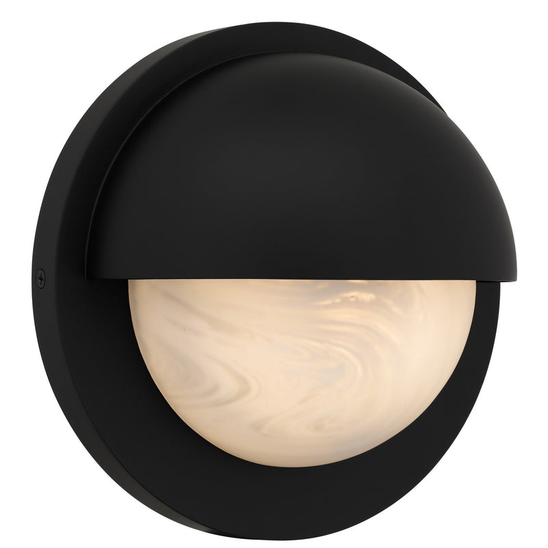 Quoizel HARL8408MBK LED Outdoor Wall Lantern, Matte Black