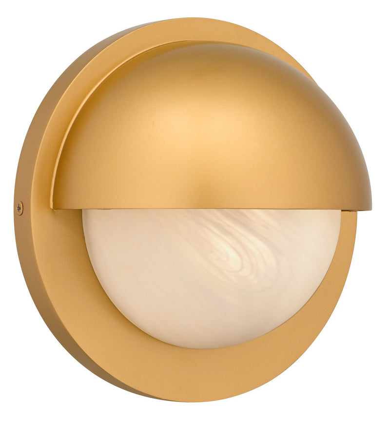 Quoizel HARL8408NWS LED Outdoor Wall Lantern, Nouveau Painted Weathered Brass