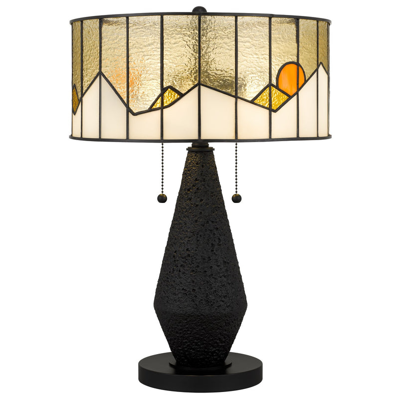 Quoizel TF6831MBK Two Light Table Lamp, Matte Black