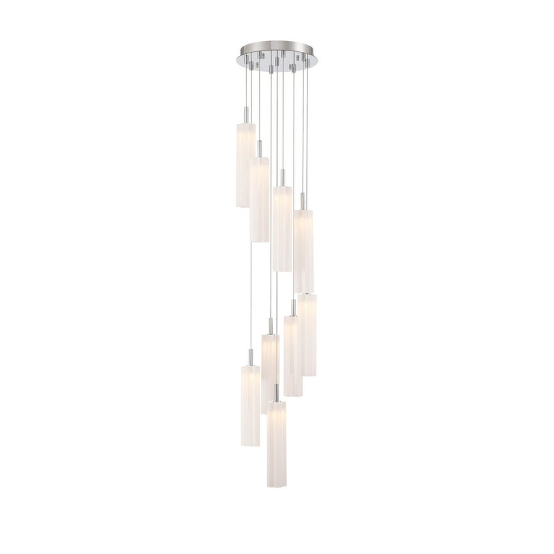 Crystorama ADD-405-CH-WH LED Pendant, Polished Chrome