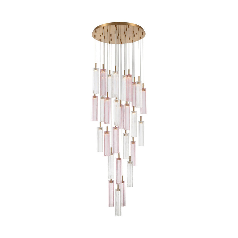 Crystorama ADD-415-AG-SP LED Pendant, Aged Brass
