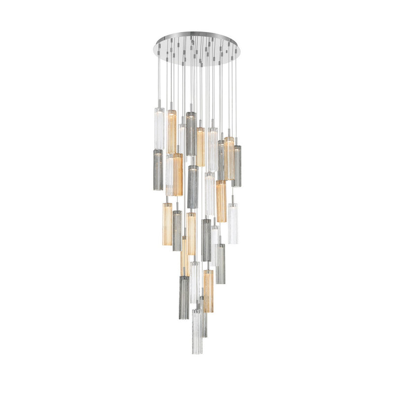 Crystorama ADD-415-CH-AU LED Pendant, Polished Chrome