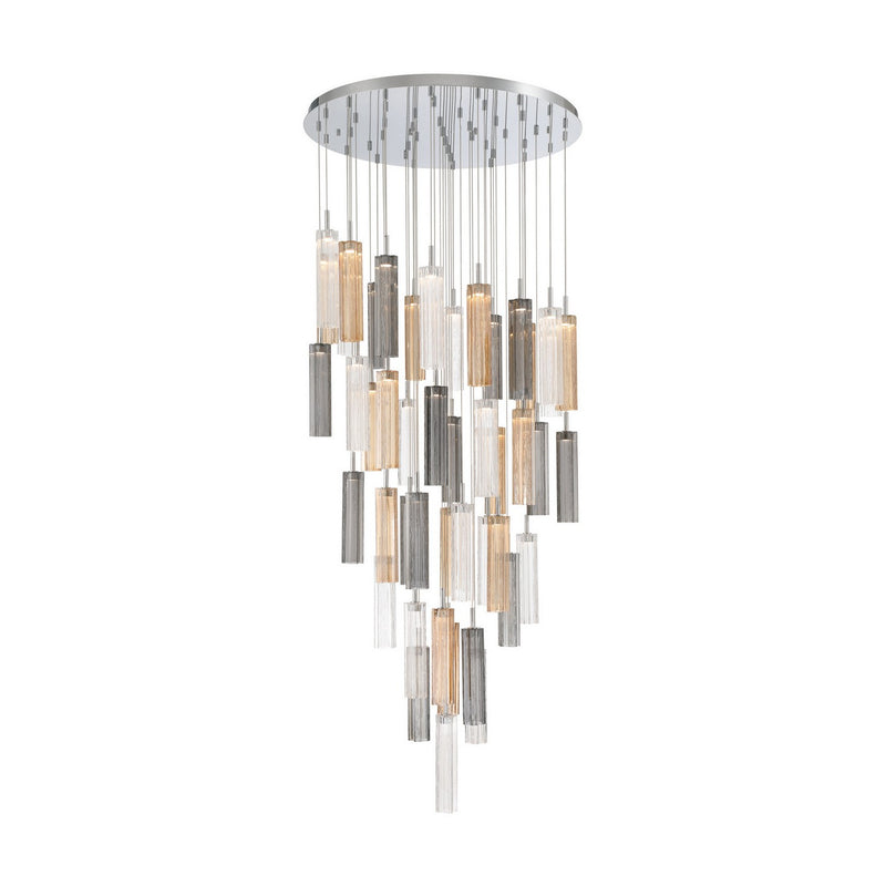 Crystorama ADD-423-CH-AU LED Pendant, Polished Chrome