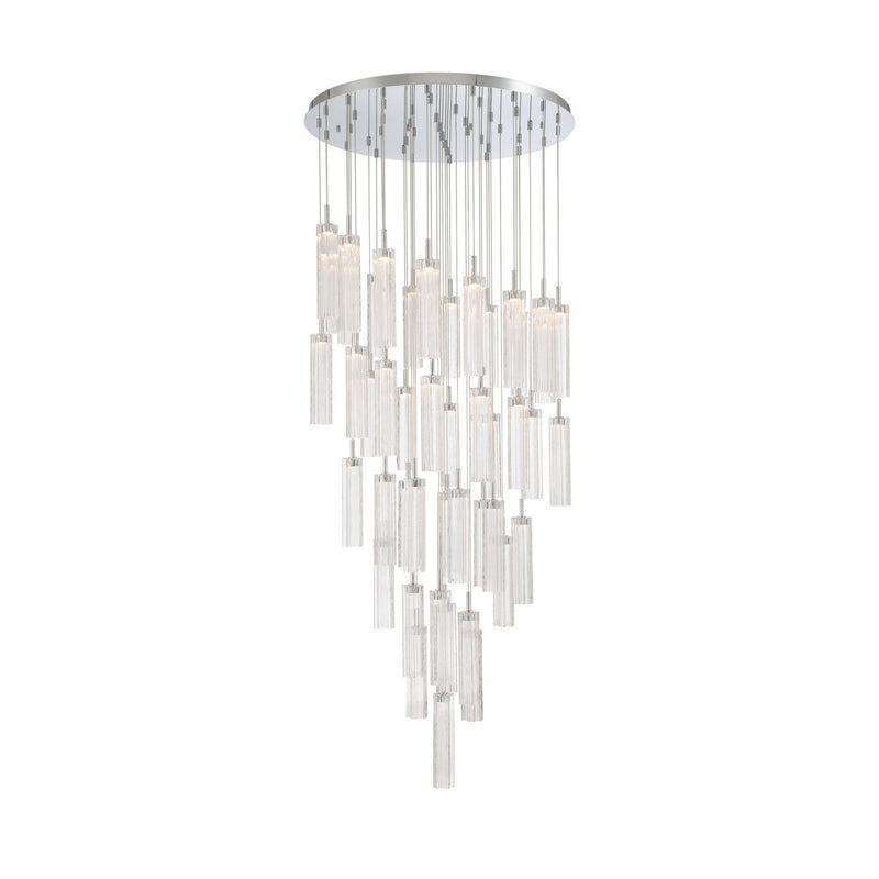 Crystorama ADD-423-CH-CL LED Pendant, Polished Chrome
