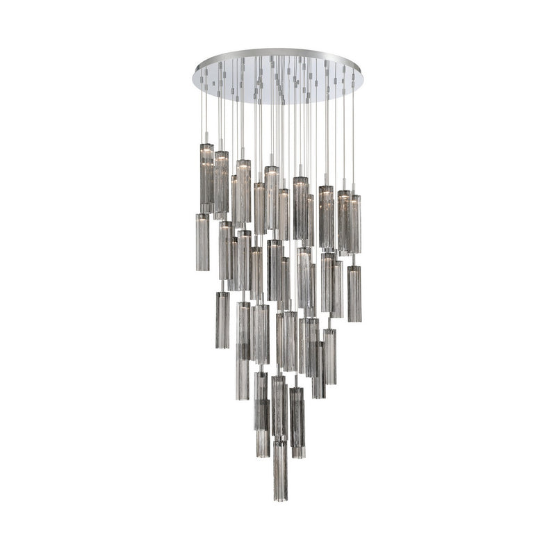 Crystorama ADD-423-CH-SM LED Pendant, Polished Chrome
