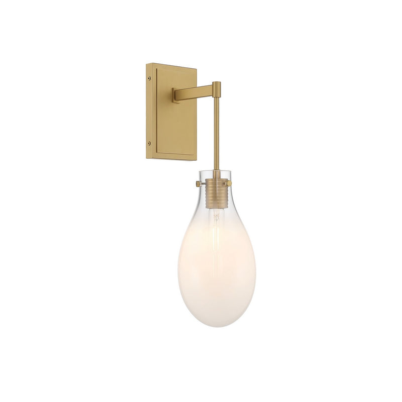 Crystorama DAV-6001-MG One Light Wall Sconce, Modern Gold