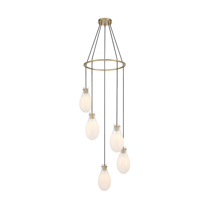 Crystorama DAV-6005-MG LED Pendant, Modern Gold