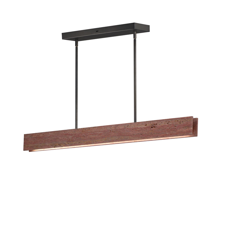 ET2 E26266-RLGM LED Linear Pendant, Rosso Laterite / Gunmetal