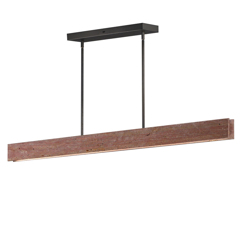 ET2 E26268-RLGM LED Linear Pendant, Rosso Laterite / Gunmetal