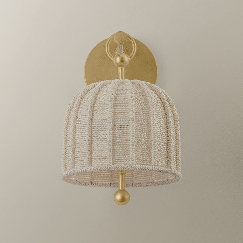 Troy Lighting B1611-VGL One Light Wall Sconce, Vintage Gold Leaf