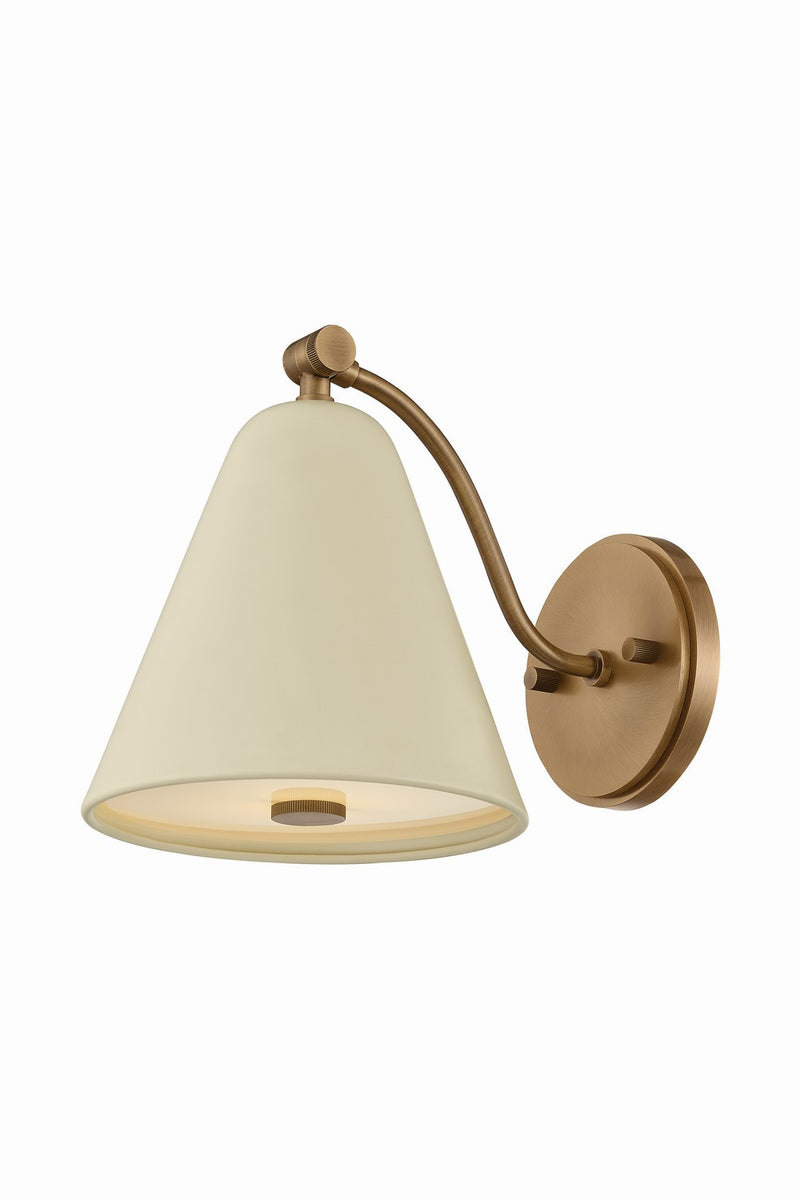 Troy Lighting B3508-PBR/SSD One Light Wall Sconce, Patina Brass