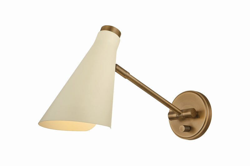 Troy Lighting B4311-PBR/SSD One Light Wall Sconce, Patina Brass