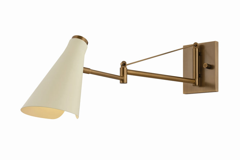 Troy Lighting B4314-PBR/SSD One Light Wall Sconce, Patina Brass