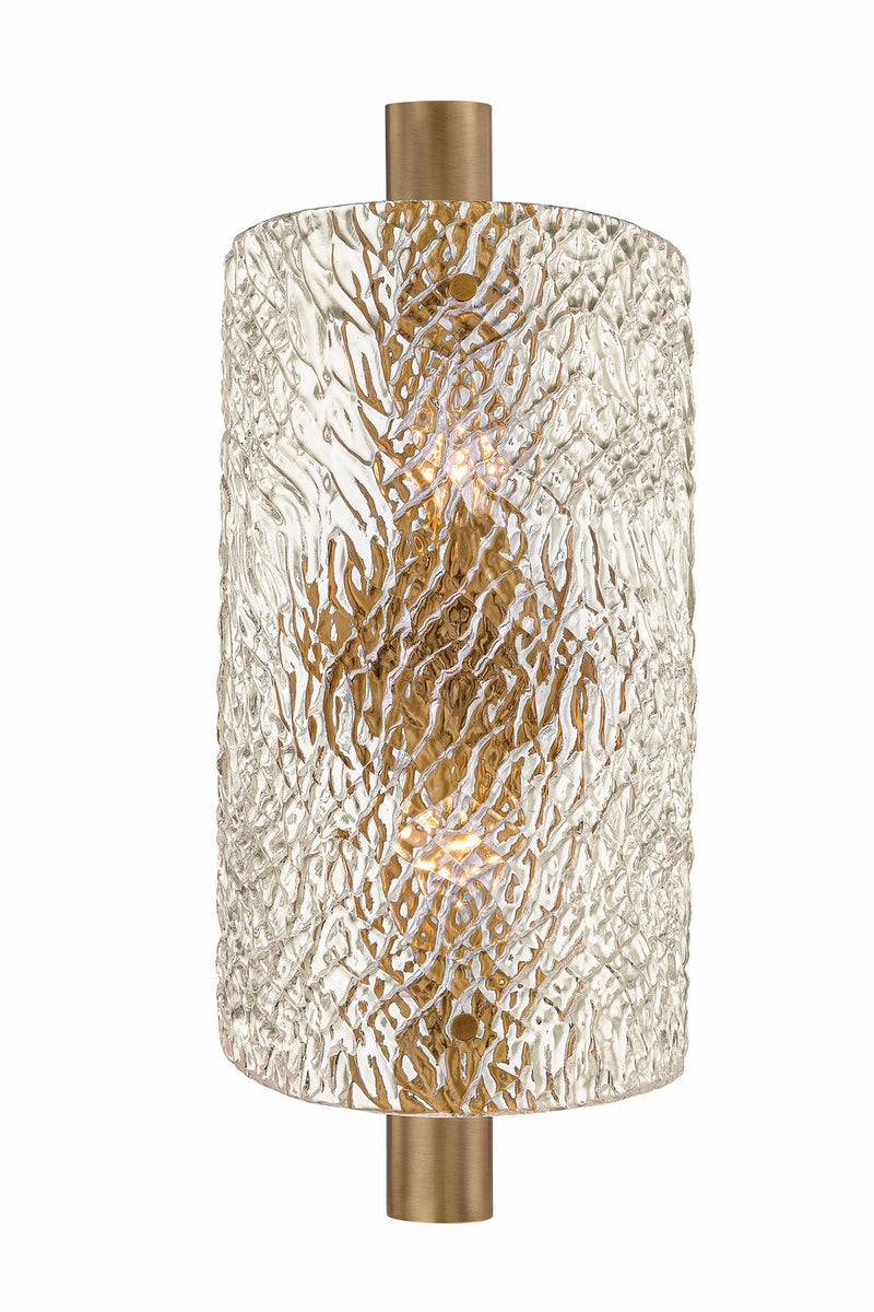Troy Lighting B5320-PBR Two Light Wall Sconce, Patina Brass