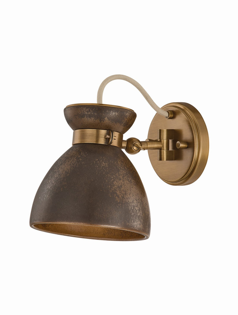 Troy Lighting B7307-PBR/CMU One Light Wall Sconce, Patina Brass