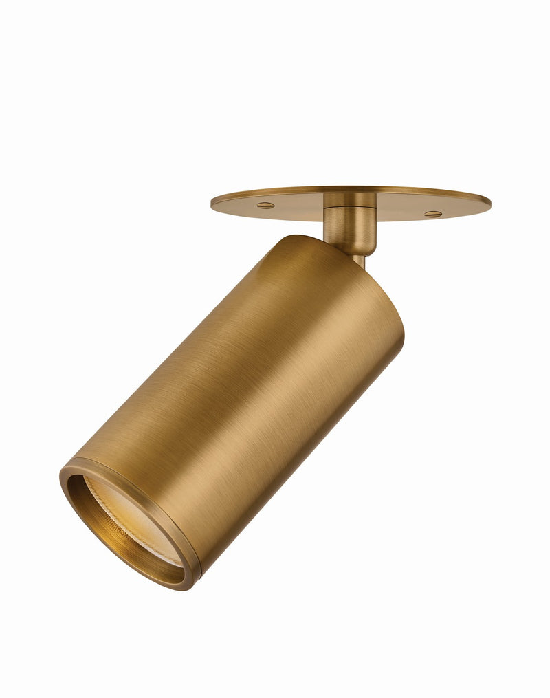 Troy Lighting C1305-PBR One Light Flush Mount, Patina Brass