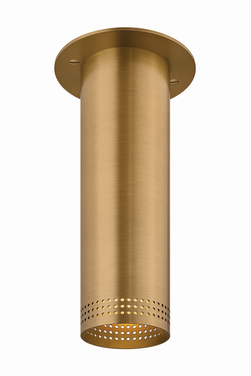 Troy Lighting C1507-PBR One Light Flush Mount, Patina Brass