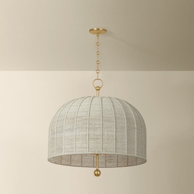 Troy Lighting F1628-VGL Six Light Pendant, Vintage Gold Leaf