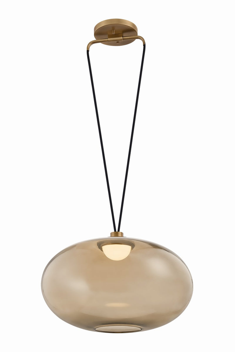 Troy Lighting F6818-PBR LED Pendant, Patina Brass