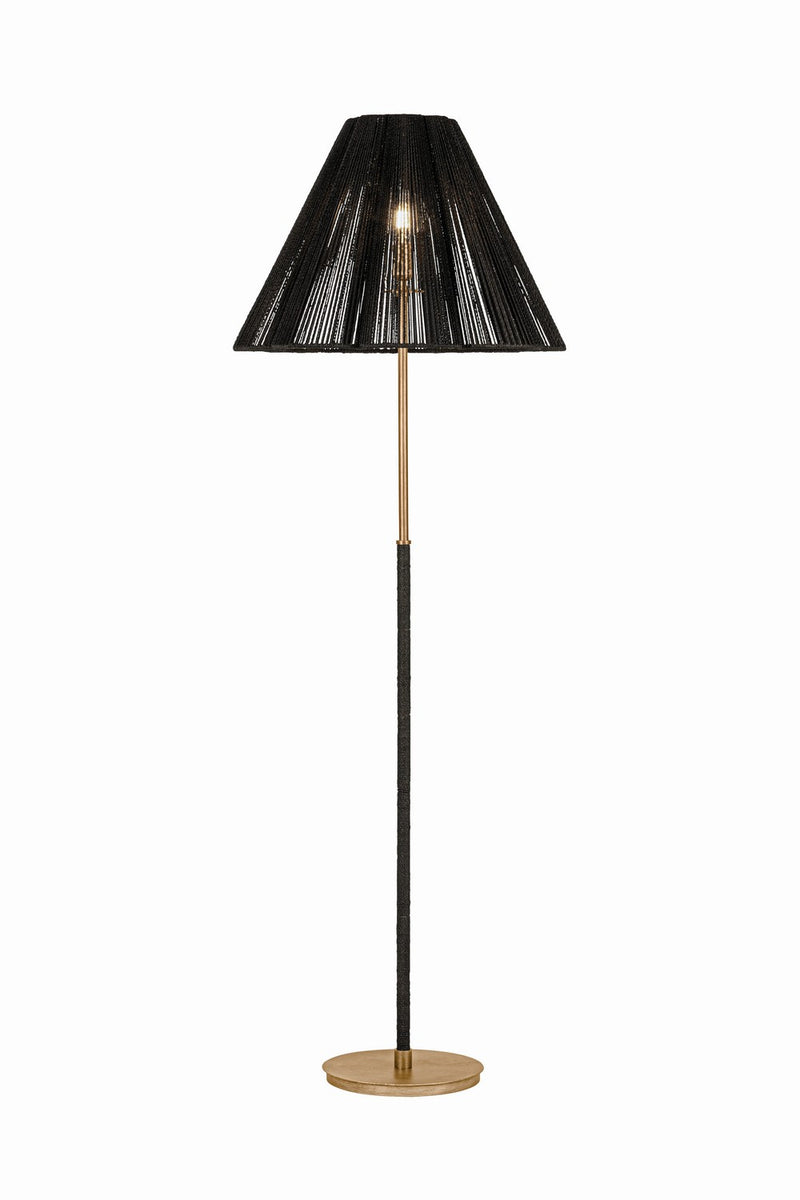 Troy Lighting PFL3464-PGL One Light Floor Lamp, Patina Gold Leaf
