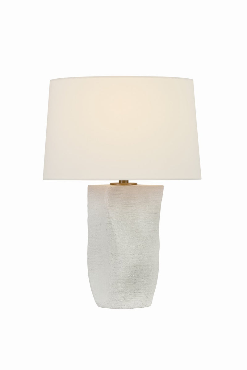 Troy Lighting PTL2923-PBR/CLS One Light Table Lamp, Patina Brass