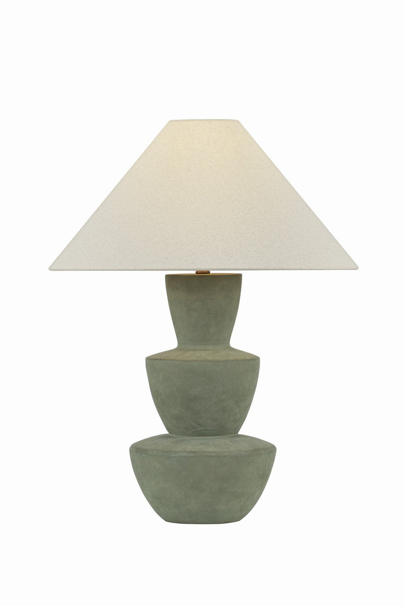 Troy Lighting PTL4227-PBR/COM One Light Table Lamp, Patina Brass