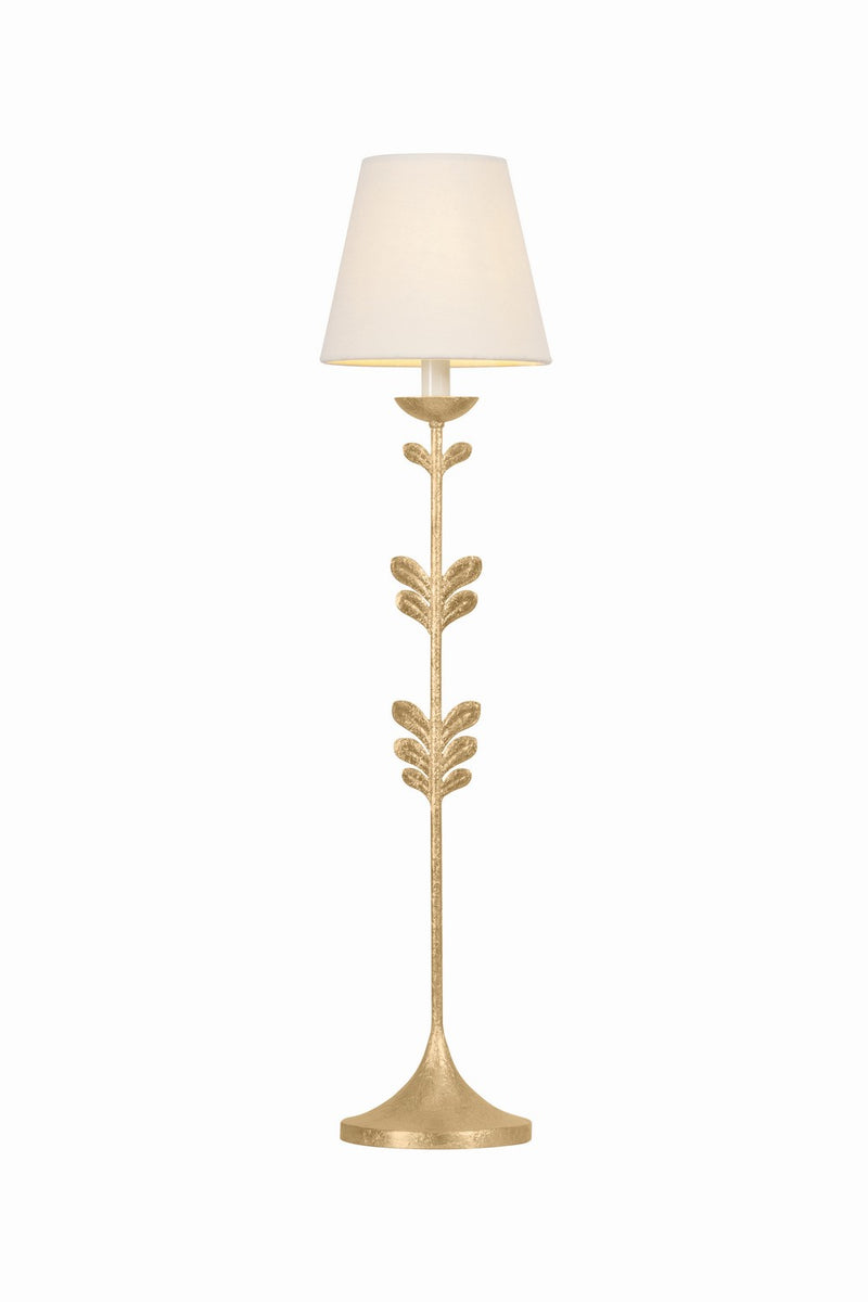 Troy Lighting PTL4408-VGL One Light Table Lamp, Vintage Gold Leaf