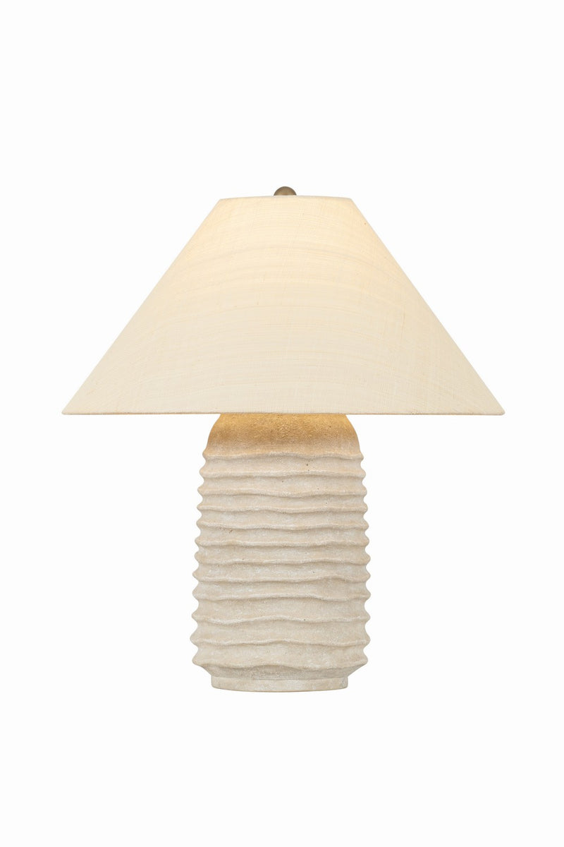 Troy Lighting PTL5023-PBR/CER One Light Table Lamp, Patina Brass