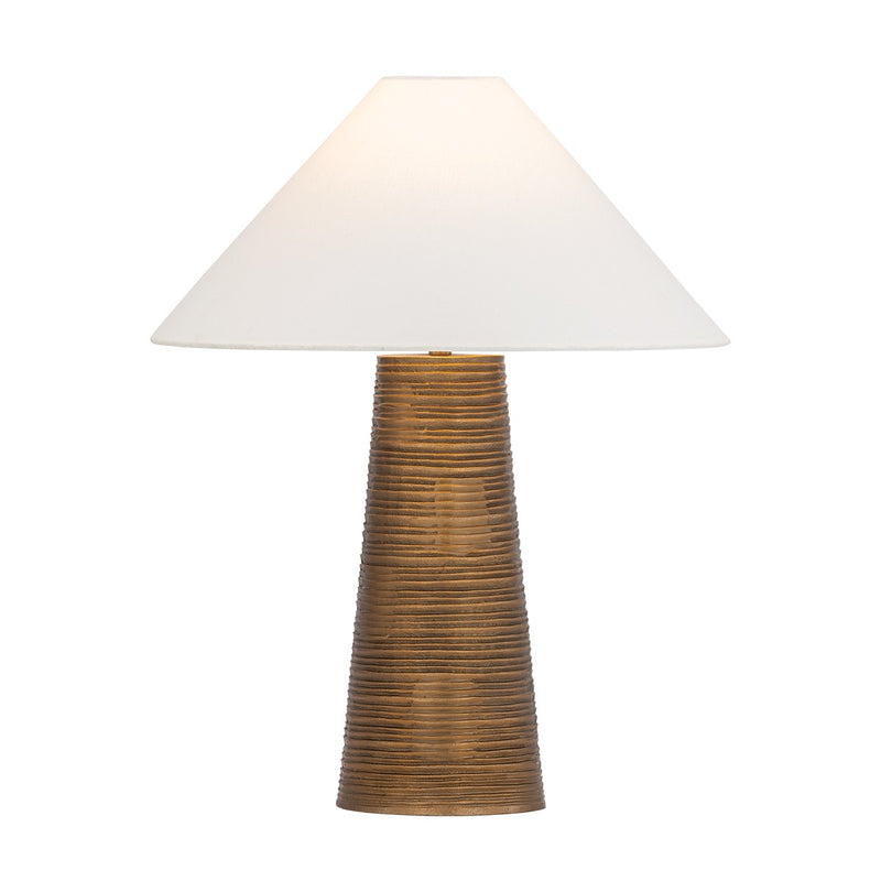 Troy Lighting PTL6824-PBR One Light Table Lamp, Patina Brass