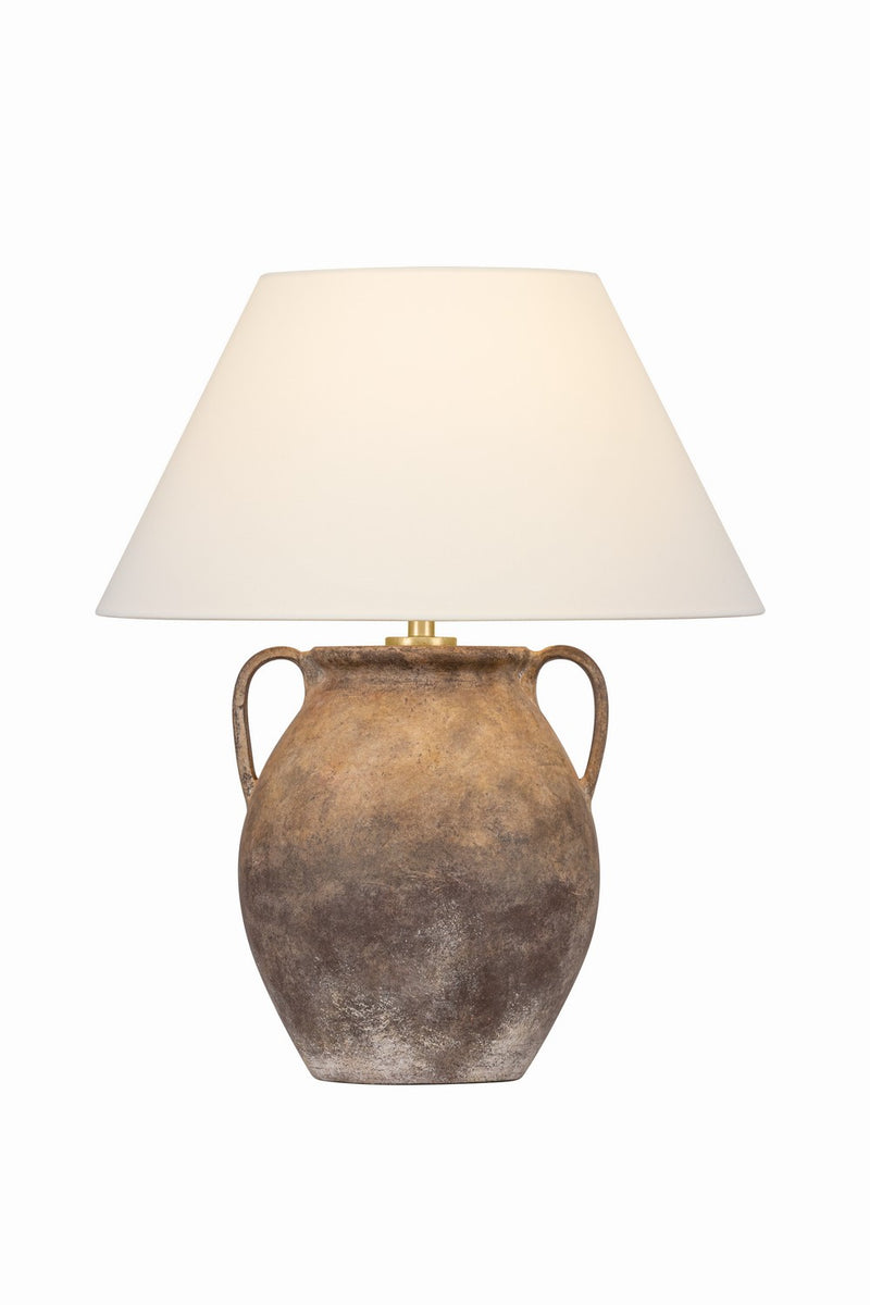 Troy Lighting PTL7623-VGL/CKA One Light Table Lamp, Vintage Gold Leaf