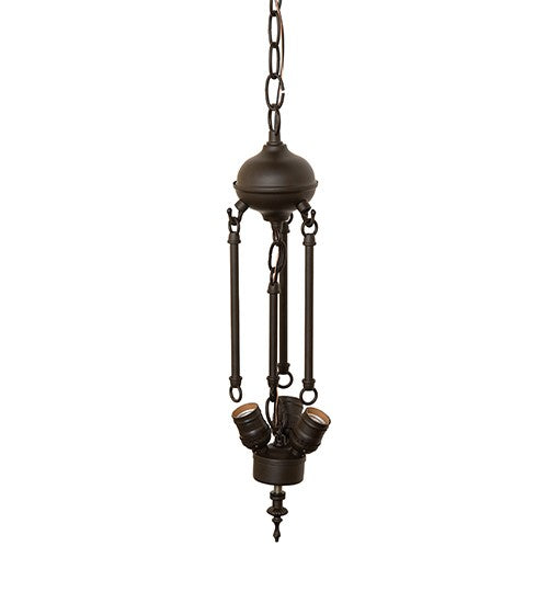 Meyda Tiffany 233716 Three Light Inverted Pendant Hardware, Oil Rubbed Bronze