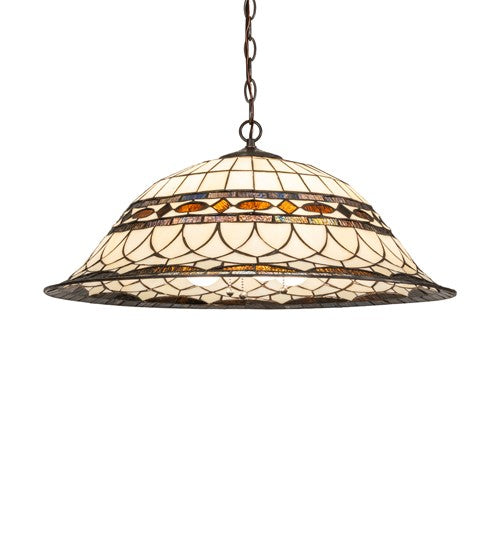 Meyda Tiffany 283198 Three Light Pendant, Mahogany Bronze