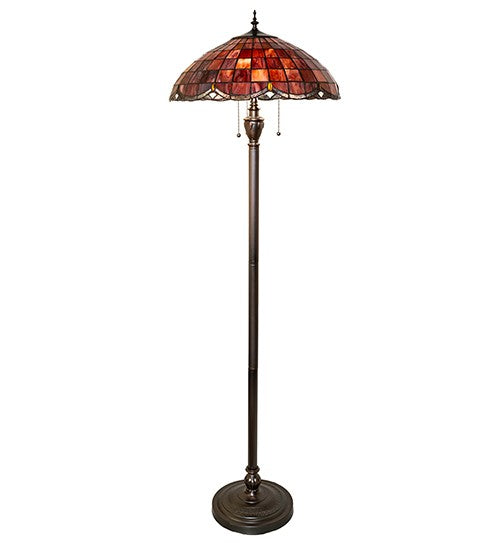 Meyda Tiffany 296802 Three Light Floor Lamp, Mahogany Bronze