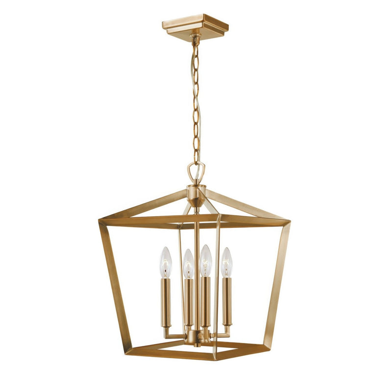 Varaluz P67901BB One Light Pendant, Brushed Brass