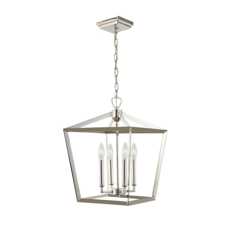 Varaluz P67901PN One Light Pendant, Polished Nickel