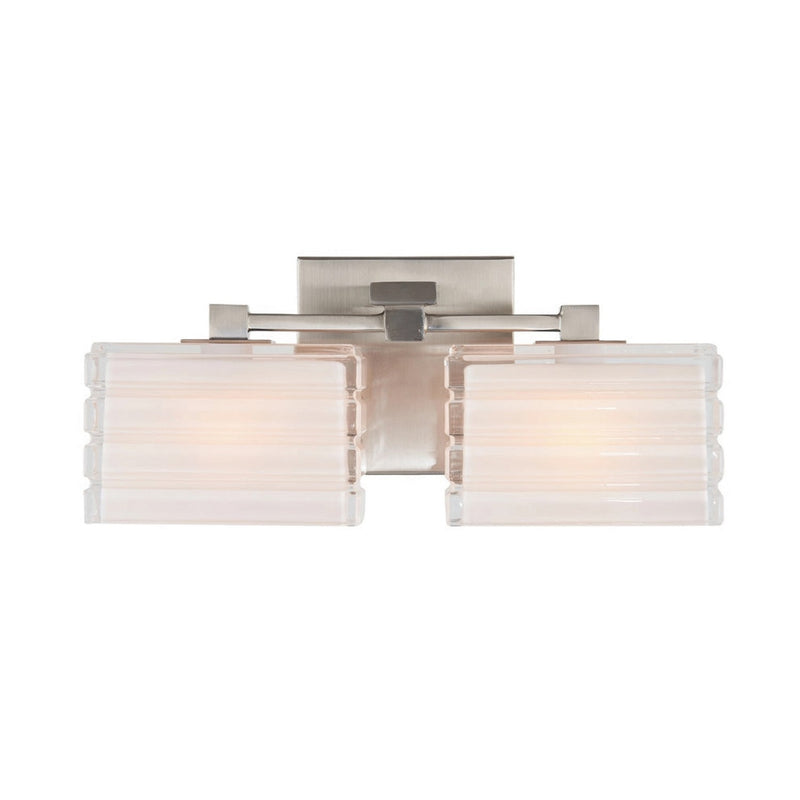 Varaluz V67512BN Two Light Bath Vanity, Brushed Nickel