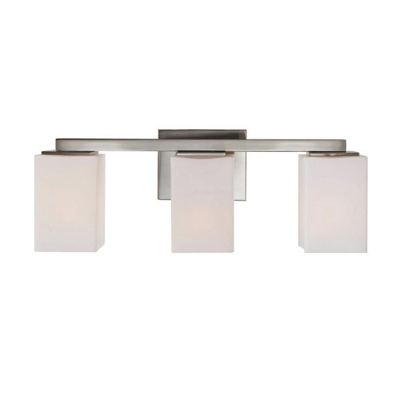 Varaluz V68033BN Three Light Bath Vanity, Brushed Nickel