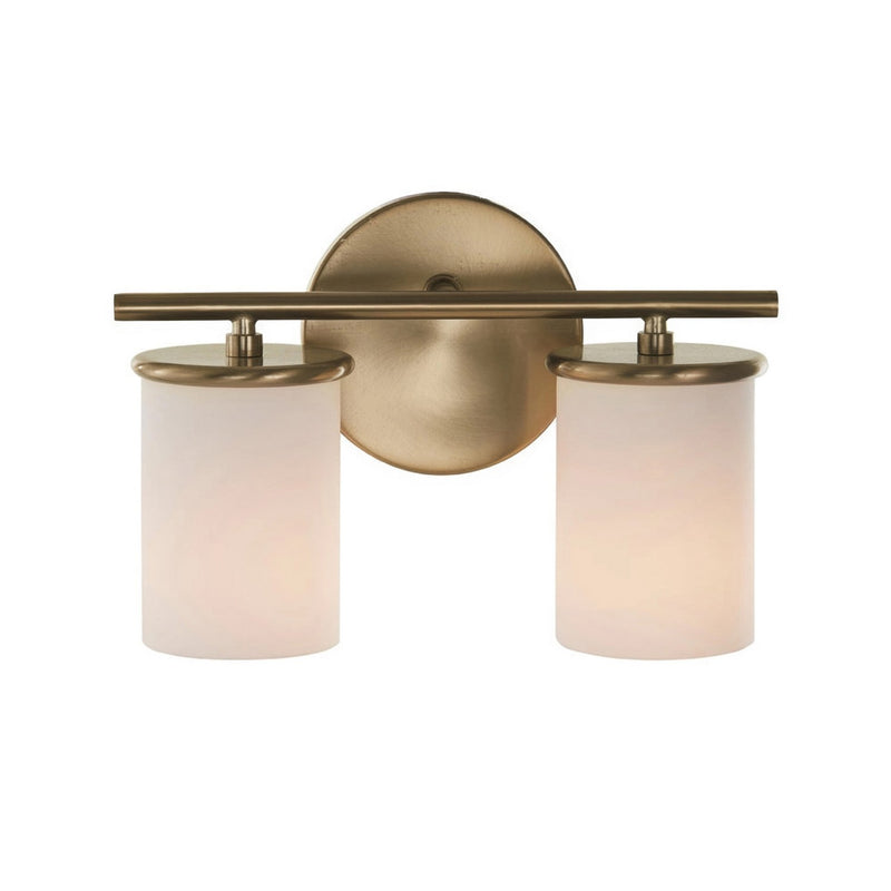 Varaluz V68082BB Two Light Bath Vanity, Brushed Brass