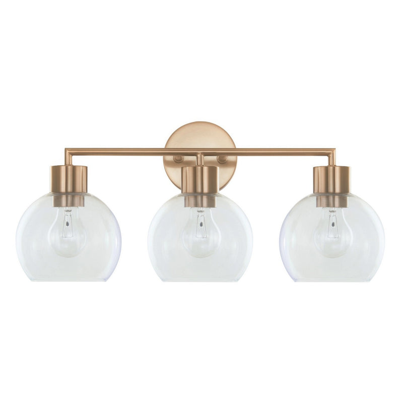 Varaluz V68841BB Three Light Bath Vanity, Brushed Brass