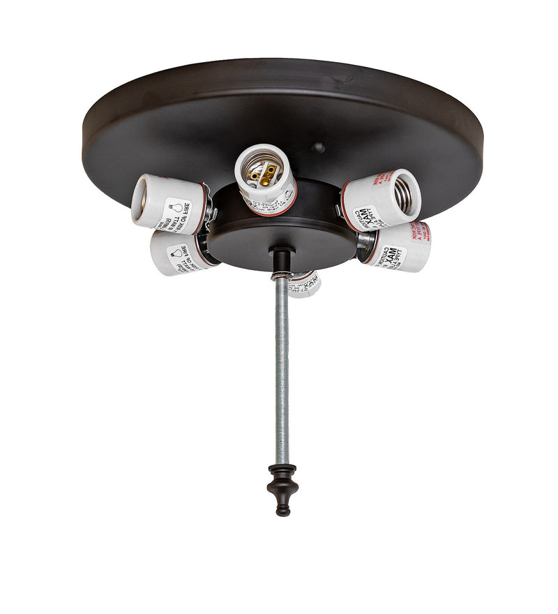 Meyda Tiffany 295584 Six Light Flush Mount Hardware, Oil Rubbed Bronze