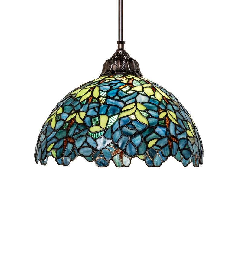 Meyda Tiffany 298771 One Light Pendant, Mahogany Bronze