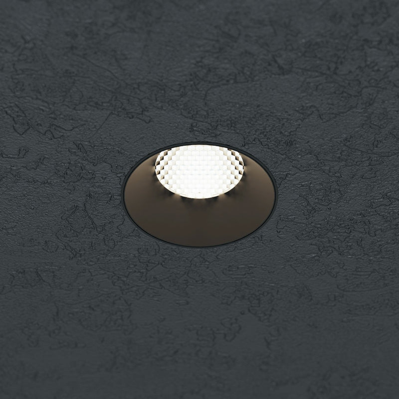 American Lighting RHYM-DL3R-15-36-THNC-5CCT-BK Downlight Deep Baffle Round, Black