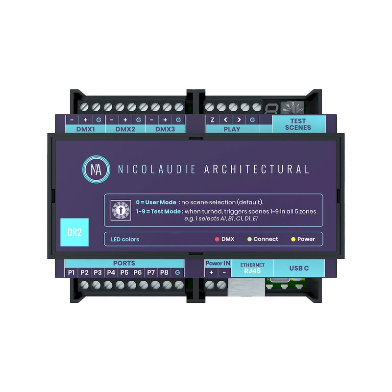 American Lighting AML-DMX-N-DINADR2 Programming: Nicolaudie