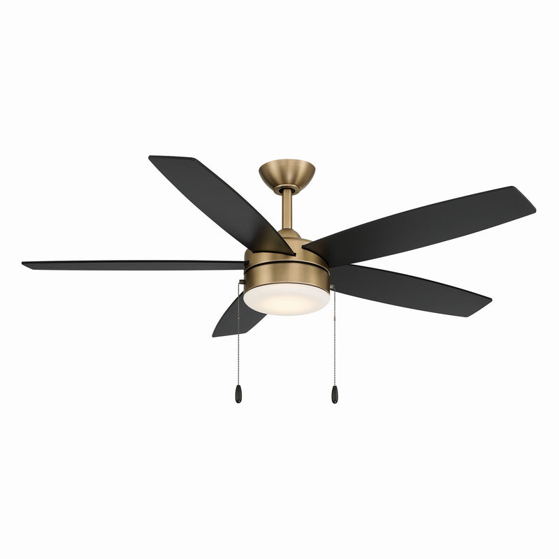 Minka Aire F673L-BBR/CL 52" Ceiling Fan, Brushed Brass