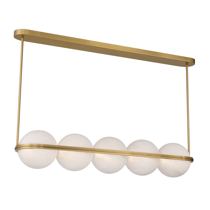 Minka-Lavery 10157-732-L LED Linear Chandelier, Legacy Brass