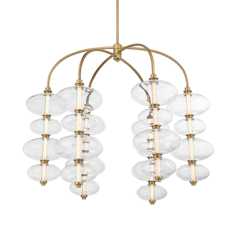 Minka-Lavery 10529-732-L LED Chandelier, Legacy Brass