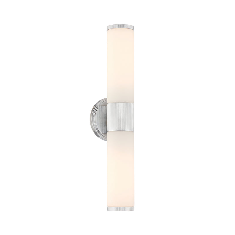 Minka-Lavery 12062-77 Two Light Wall Sconce, Chrome